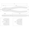 image:imageTEKTON 8 Inch Cable Cutting Pliers  PCT30008
