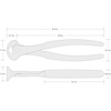 image:imageTEKTON 8 Inch End Cutting Pliers  PCT10008 Red
