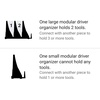 image:imageTEKTON Large Modular Driver Organizer Red  ODM11202  Made in USABlack