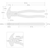 image:imageTEKTON 1012 Inch Fencing Pliers  PSP10010 Red