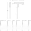 image:imageTEKTON 14 Inch Flat End Hex THandle Key  KTX31250516 in