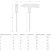image:imageTEKTON 332 Inch Ball End Hex THandle Key  KTX370943 mm