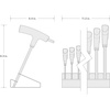 image:imageTEKTON Ball End Hex THandle Key Set with Stands 21Piece 56438 in 210 mm  KTX92301Stand