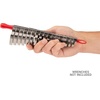 image:imageTEKTON 38 Inch Drive x 10 Inch Tool Crowfoot Wrench Organizer Key Red  ORG24210  Made in USARed