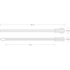 image:imageTEKTON 38 Inch Drive x 10 Inch Tool Crowfoot Wrench Organizer Key Red  ORG24210  Made in USARed