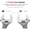 image:imageTEKTON 6 Inch Adjustable Wrench 112 in Jaw Capacity  WSA041229 Inch
