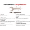 image:imageTEKTON 238 Inch Service Wrench  WSE14360  Made in USA1516 Inch