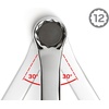 image:imageTEKTON 1 x 1116 Inch 45Degree Offset Box End Wrench  WBE2332578 x 1516 Inch
