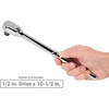 image:imageTEKTON 12 Inch Drive Flex Head QuickRelease Comfort Grip Ratchet Set 2Piece 1012 14 in  SRH92302Nonquickrelease