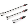 image:imageTEKTON 12 Inch Drive Flex Head QuickRelease Comfort Grip Ratchet Set 2Piece 1012 14 in  SRH92302Nonquickrelease