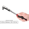 image:imageTEKTON 12 Inch Drive Flex Head QuickRelease Comfort Grip Ratchet Set 2Piece 1012 14 in  SRH92302Nonquickrelease