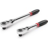 image:imageTEKTON 12 Inch Drive Flex Head QuickRelease Comfort Grip Ratchet Set 2Piece 1012 14 in  SRH92302Quickrelease