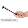 image:imageTEKTON 12 Inch Drive Flex Head QuickRelease Comfort Grip Ratchet Set 2Piece 1012 14 in  SRH92302Quickrelease