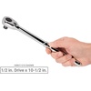 image:imageTEKTON 12 Inch Drive Flex Head QuickRelease Comfort Grip Ratchet Set 2Piece 1012 14 in  SRH92302Quickrelease