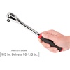 image:imageTEKTON 12 Inch Drive Flex Head QuickRelease Comfort Grip Ratchet Set 2Piece 1012 14 in  SRH92302Quickrelease