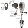 image:imageTEKTON 12 Inch Drive x 14 Inch Flex Head Bent Handle NonQuickRelease Long Ratchet  SRH2321438 Inch Drive x 12 Inch