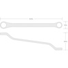 image:imageTEKTON 30 x 32 mm 45Degree Offset Box End Wrench  WBE2433030 x 32 mm