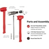 image:imageTEKTON 36 oz Flat Steel Face Dead Blow Hammer  HDB40036  Made in USA3Piece 36  43  50 oz