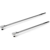 image:imageTEKTON 38 12 Inch Drive NonQuickRelease Comfort Grip ExtraLong Ratchet Set 2Piece 18 24 in  SRH99006NonQuickRelease