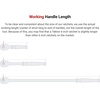 image:imageTEKTON 38 12 Inch Drive NonQuickRelease Comfort Grip ExtraLong Ratchet Set 2Piece 18 24 in  SRH99006NonQuickRelease