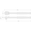 image:imageTEKTON 38 Inch Drive QuickRelease Small Body Ratchet Set 3Piece 3 6 in 6 in flex  SRH99122QuickRelease