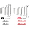 image:imageTEKTON 45Degree Offset Box End Wrench Set with Roll 7Piece 619 mm  WBE2450719Piece 14  114 in  632 mm