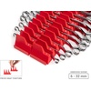 image:imageTEKTON 45Degree Offset Box End Wrench Set with Roll 7Piece 619 mm  WBE2450719Piece 14  114 in  632 mm