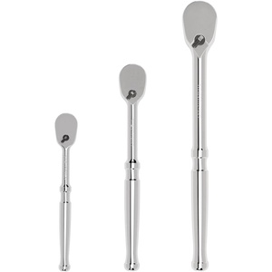 image:imageTEKTON 14 38 12 Inch Drive NonQuickRelease Comfort Grip Ratchet Set 3Piece 6 8 1012 in  SRH91002Standard NonQuickRelease