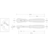 image:imageTEKTON 12 Inch Drive x 1012 Inch Flex Head QuickRelease Comfort Grip Ratchet  SRH3221014 Inch Drive