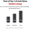 image:imageTEKTON 14 Inch Drive SemiDeep 6Point Impact Socket Set with Rail 13Piece 5321116 in  SID9010948pc 4  17 mm