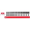 image:imageTEKTON 14 Inch Drive Shallow and Deep 6Point Impact Socket Set with Rails and Trays 58Piece 5321116 in 417 mm  SID90202Standard