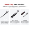 image:imageTEKTON 14 Inch Drive x 3 Inch Flex Head QuickRelease Stubby Ratchet with Handle Tang  SRH38003