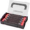 image:imageTEKTON 38 Inch Drive Long Ball End Hex Bit Socket Set with Mini Stacking Tool Box 11Piece 310 mm  SHB917038Piece 18  38 in