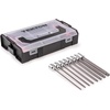 image:imageTEKTON 38 Inch Drive Long Ball End Hex Bit Socket Set with Mini Stacking Tool Box 11Piece 310 mm  SHB917038Piece 18  38 in