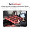 image:imageTEKTON 38 Inch Drive Shallow and Deep 12Point Socket and Ratchet Set in Modular Stacking Tool Box 83Piece 141 in 624 mm  SKT16301