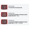 image:imageTEKTON 38 Inch Drive Shallow and Deep 6Point Socket and Ratchet Set in Modular Stacking Tool Box 83Piece 141 in 624 mm  SKT16300