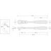 image:imageTEKTON 38 Inch Drive x 12 Inch Flex Head QuickRelease Comfort Grip Long Ratchet  SRH321121012 Inch