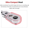 image:imageTEKTON 38 Inch Drive x 412 Inch Flex Head NonQuickRelease Stubby Ratchet  SRH2610414 Inch Drive x 3 Inch Flex Head NonQR