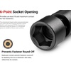 image:imageTEKTON 38 Inch Drive x 7 mm Shallow 6Point Universal Joint Impact Socket  SID18107Inch