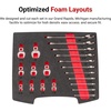 image:imageTEKTON Angle Head and Crowfoot Wrench Set with Open Top Drawer and Rack 20Piece 1434 in  OLB94206