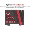 image:imageTEKTON Angle Head and Crowfoot Wrench Set with Open Top Drawer and Rack 26Piece 619 mm  OLB94207