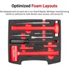 image:imageTEKTON Hammers Pry Bars Punches and Chisels Set with Open Top Drawer and Rack 9Piece  OLB94701