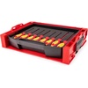 image:imageTEKTON Phillips Slotted Square Insulated Screwdriver Set with Open Top Drawer and Rack 8Piece 12 3565 mm 12  DVZ90600
