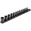 image:imageTEKTON 14 Inch Drive Shallow and Deep 6Point Impact Socket Set with Rails and Trays 58Piece 5321116 in 417 mm  SID90202Standard