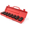 image:imageTEKTON 34 Inch Drive Deep 6Point Impact Socket Set with Case 7Piece 1316112 in  48907Piece 1316  112 in