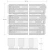 image:imageTEKTON 34 Inch Drive Deep 6Point Socket Set with Rails and Trays 33Piece 12212 in  SID93108