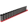 image:imageTEKTON 38 Inch Drive 12Point Impact Socket Set with Rail 9Piece 51634 in  SID91108Rails