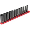 image:imageTEKTON 38 Inch Drive 12Point Impact Socket Set with Rail 9Piece 51634 in  SID91108Rails