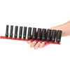image:imageTEKTON 38 Inch Drive 12Point Impact Socket Set with Rail 9Piece 51634 in  SID91108Rails