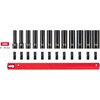 image:imageTEKTON 38 Inch Drive 12Point Impact Socket Set with Rail 9Piece 51634 in  SID91108Rails